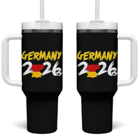 Deutschland Flag German Pride Tumbler With Handle Germany Soccer Lover Football Fans