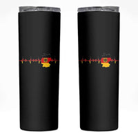Deutschland Flag Eagle Vintage German Heritage Pride Skinny Tumbler