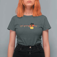 Deutschland Flag Eagle Vintage German Heritage Pride T Shirt For Women