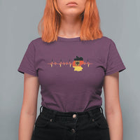 Deutschland Flag Eagle Vintage German Heritage Pride T Shirt For Women