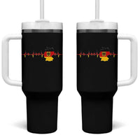 Deutschland Flag Eagle Vintage German Heritage Pride Tumbler With Handle