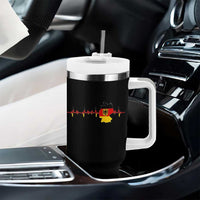 Deutschland Flag Eagle Vintage German Heritage Pride Tumbler With Handle