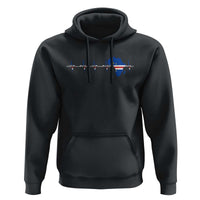 Germany Heartbeat EKG Deutschland Flag Map Hoodie