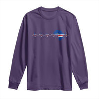 Germany Heartbeat EKG Deutschland Flag Map Long Sleeve Shirt
