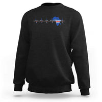 Germany Heartbeat EKG Deutschland Flag Map Sweatshirt