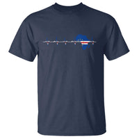 Germany Heartbeat EKG Deutschland Flag Map T Shirt