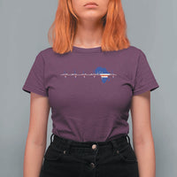 Germany Heartbeat EKG Deutschland Flag Map T Shirt For Women