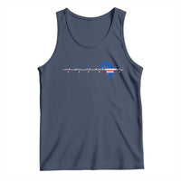Germany Heartbeat EKG Deutschland Flag Map Tank Top