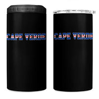 Cabo Verde Flag Cabo Verdean Pride 4 in 1 Can Cooler Tumbler