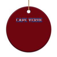 Cabo Verde Flag Cabo Verdean Pride Ceramic Ornament