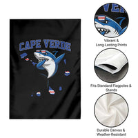 Cape Verde Flag Map Shark Cape Verdean Roots Garden Flag