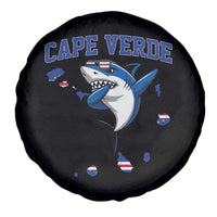 Cape Verde Flag Map Shark Cape Verdean Roots Spare Tire Cover