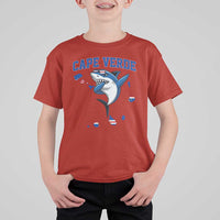 Cape Verde Flag Map Shark Cape Verdean Roots T Shirt For Kid