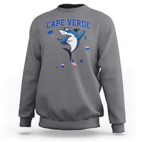 Cape Verde Flag Map Shark Cape Verdean Roots Sweatshirt