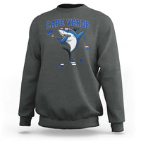 Cape Verde Flag Map Shark Cape Verdean Roots Sweatshirt