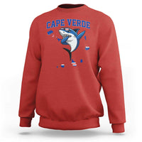 Cape Verde Flag Map Shark Cape Verdean Roots Sweatshirt