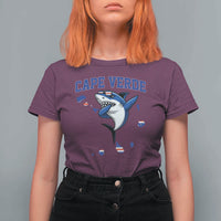 Cape Verde Flag Map Shark Cape Verdean Roots T Shirt For Women