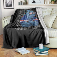 Cape Verde Flag Shark Cape Verdean Roots Cabo Verde Throw Blanket