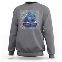 Cape Verde Flag Shark Cape Verdean Roots Cabo Verde Sweatshirt