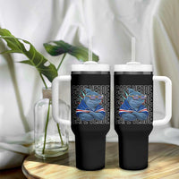 Cape Verde Flag Shark Cape Verdean Roots Cabo Verde Tumbler With Handle