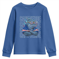 Cape Verde Flag Shark Cape Verdean Roots Cabo Verde Youth Sweatshirt