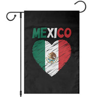 Mexican Flag Heart Mexico City Independence Day Gift Garden Flag