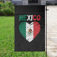 Mexican Flag Heart Mexico City Independence Day Gift Garden Flag