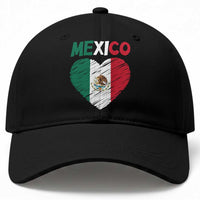 Mexican Flag Heart Mexico City Independence Day Gift Baseball Cap