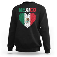 Mexican Flag Heart Mexico City Independence Day Gift Sweatshirt