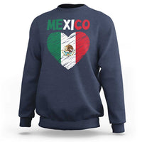 Mexican Flag Heart Mexico City Independence Day Gift Sweatshirt