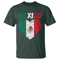 Mexican Flag Heart Mexico City Independence Day Gift T Shirt