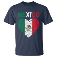 Mexican Flag Heart Mexico City Independence Day Gift T Shirt