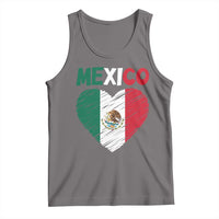 Mexican Flag Heart Mexico City Independence Day Gift Tank Top