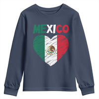 Mexican Flag Heart Mexico City Independence Day Gift Youth Sweatshirt