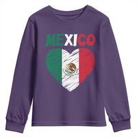 Mexican Flag Heart Mexico City Independence Day Gift Youth Sweatshirt