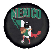 Mexico Soccer Boy Dabbing Boy Mexican Flag Map Spare Tire Cover