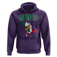 Mexico Soccer Boy Dabbing Boy Mexican Flag Map Hoodie