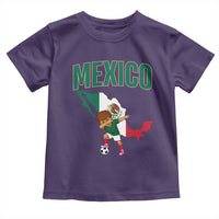 Mexico Soccer Boy Dabbing Boy Mexican Flag Map Toddler T Shirt