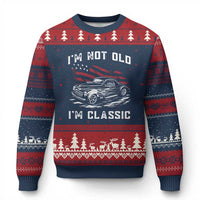I'm Not Old I'm Classic Ugly Christmas Sweater 1941 American Classic Hotrod