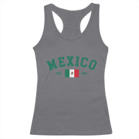 Mexico Mexican Flag Vintage Pride Racerback Tank Top