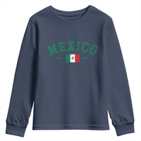 Mexico Mexican Flag Vintage Pride Youth Sweatshirt