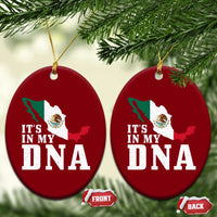 It's in My DNA Mexican Proud Hispanic Gift Mexico Flag Ceramic Ornament