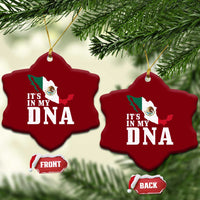 It's in My DNA Mexican Proud Hispanic Gift Mexico Flag Ceramic Ornament