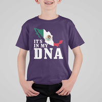 It's in My DNA Mexican Proud Hispanic Gift Mexico Flag T Shirt For Kid