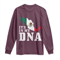 It's in My DNA Mexican Proud Hispanic Gift Mexico Flag Long Sleeve Shirt