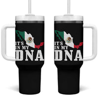 It's in My DNA Mexican Proud Hispanic Gift Mexico Flag Tumbler With Handle