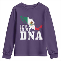 It's in My DNA Mexican Proud Hispanic Gift Mexico Flag Youth Sweatshirt