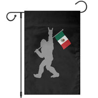 Bigfoot Rock On Hold Mexico Flag Sasquatch Believers Garden Flag