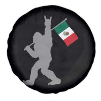 Bigfoot Rock On Hold Mexico Flag Sasquatch Believers Spare Tire Cover