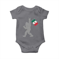 Bigfoot Rock On Hold Mexico Flag Sasquatch Believers Baby Onesie